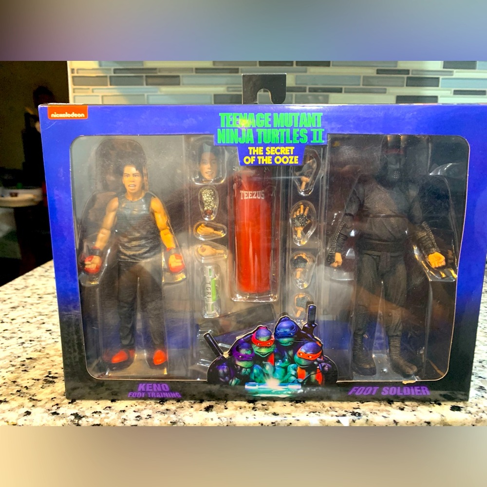 NECA - 2 Pack Keno Trainer Foot Soldier - TMNT Teenage Mutant Ninja Turtles  NEW